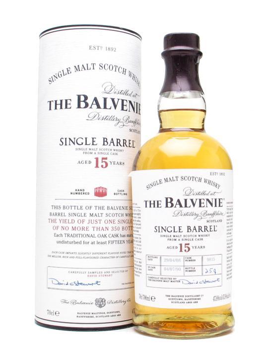 Виски Балвини 15 лет (Balvenie Single Barrel 15 years)